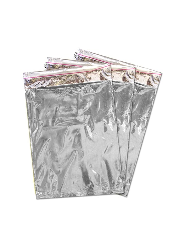 Metalize Bantlı Poşet 15X25 Cm Gümüş