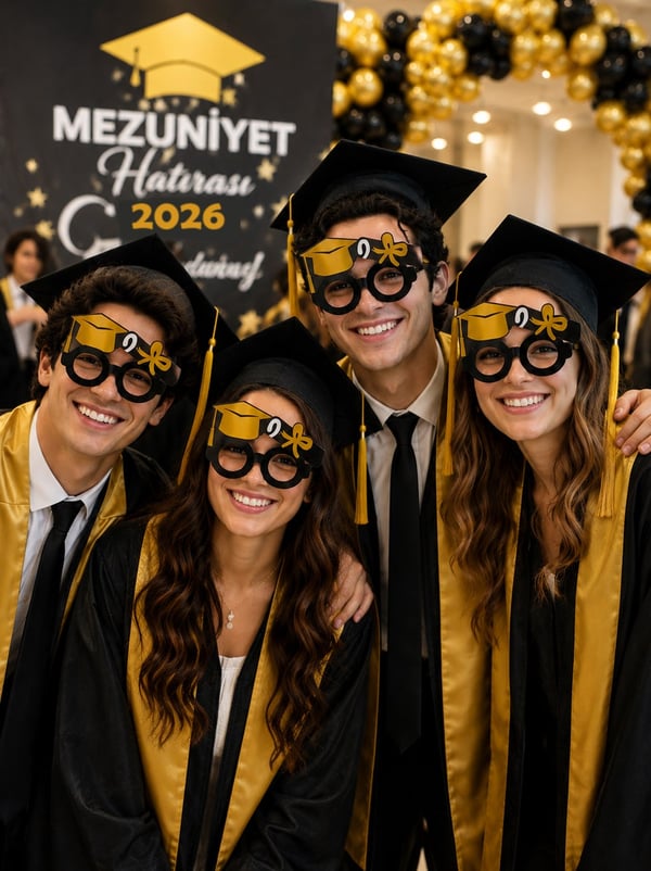Mezuniyet Gözlük Parti Aksesuarı - Parti Maske ve Gözlükleri | Parti Adresi