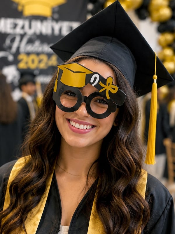 Mezuniyet Gözlük Parti Aksesuarı - Parti Maske ve Gözlükleri | Parti Adresi