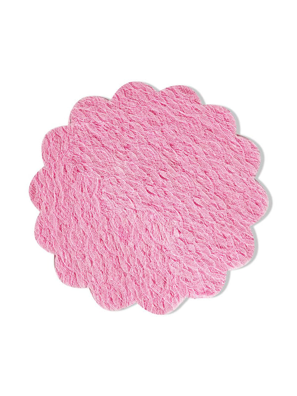 Organze Dantel Tül Kese Hazır Kesilmiş Yuvarlak Kese Pembe 100'lü
