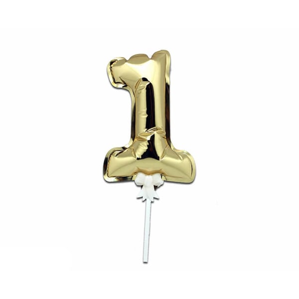 PASTA ÜZERİ FOLYO BALON 1 YAŞ GOLD