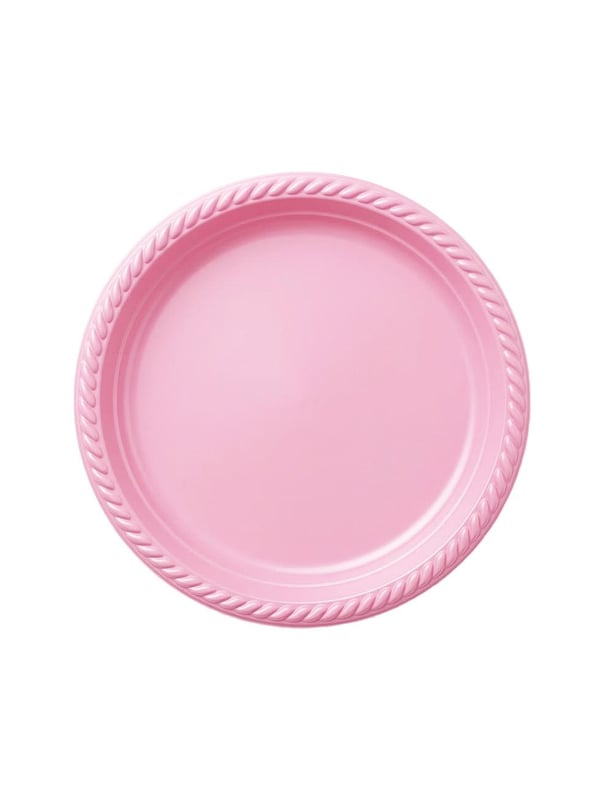 Pembe Plastik Tabak & Karton Bardak Seti – Doğum Günü Parti Malzemesi 24'lü  - Parti Seti | Parti Adresi
