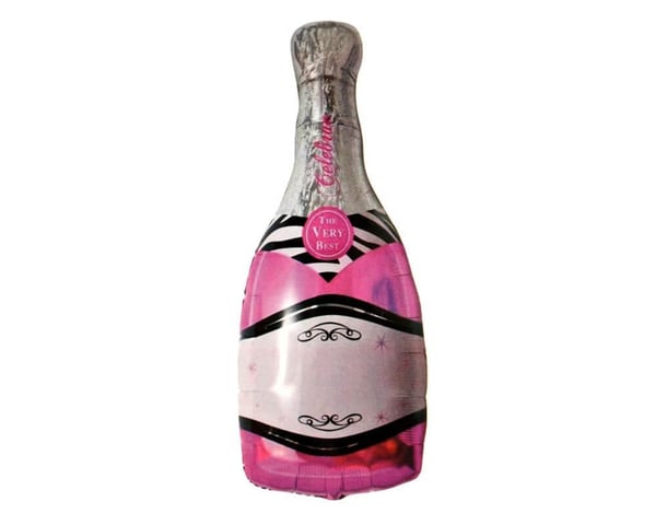 Pembe Şampanya Folyo Balon