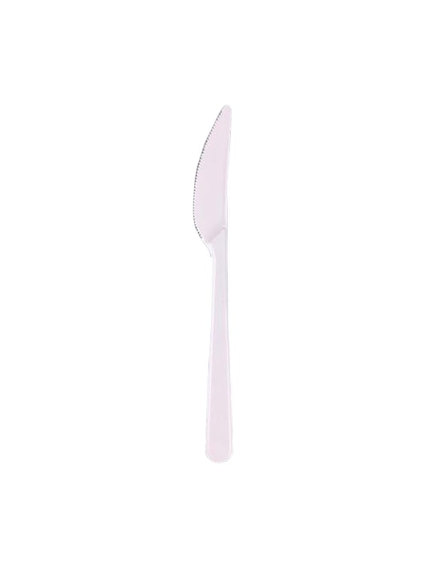 Plastik Bıçak Beyaz 25'Li