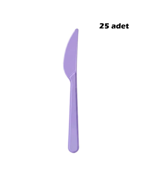 Plastik Bıçak Lila 25'Li - Çatal & Kaşık & Bıçak | Parti Adresi