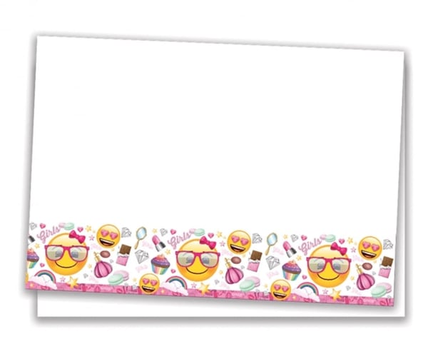 PLASTİK MASA ÖRTÜSÜ SÜSLÜ EMOJİ