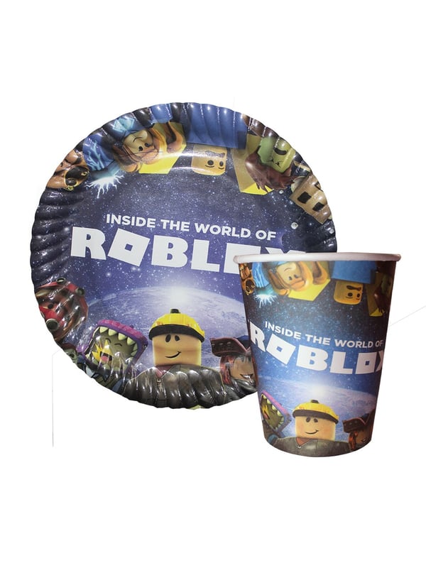Roblox  Karton Tabak - Bardak Set