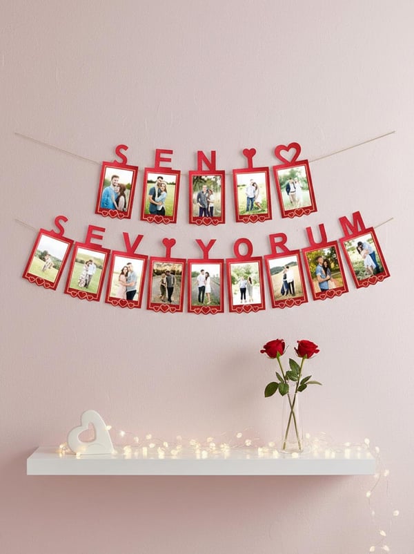 Seni Seviyorum Foto Banner - Sevgililer Günü Süsleri | Parti Adresi