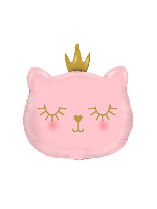 Sevimli Kedi Folyo Balon Pembe 30