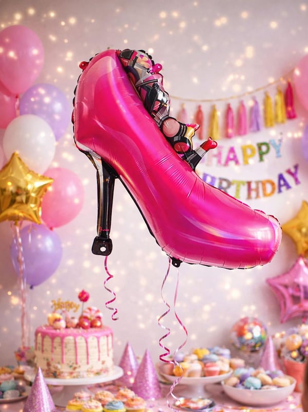 Stiletto Topuklu Ayakkabı Folyo Balon – Bekarlığa Veda & Doğum Günü 84 cm - Parti Balonu | Parti Adresi