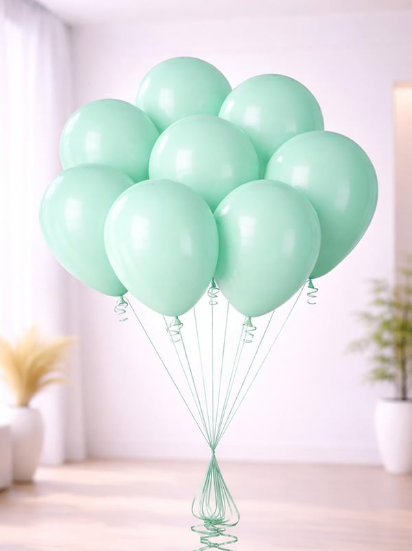 Su Yeşili Balon 10'Lu 12