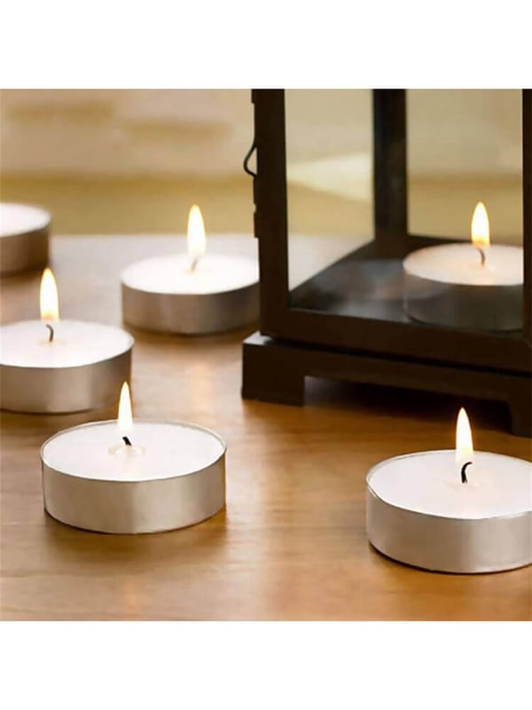 Tealight Mum 10 'lu Beyaz