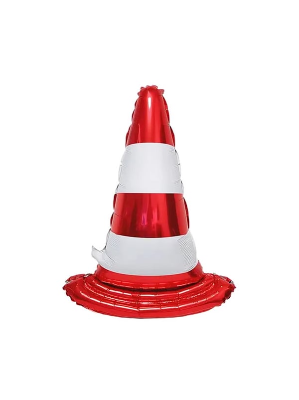 Trafik Konisi Şekilli Folyo Balon – Yarış Temalı Parti Süsü 86 cm - Parti Balonu | Parti Adresi