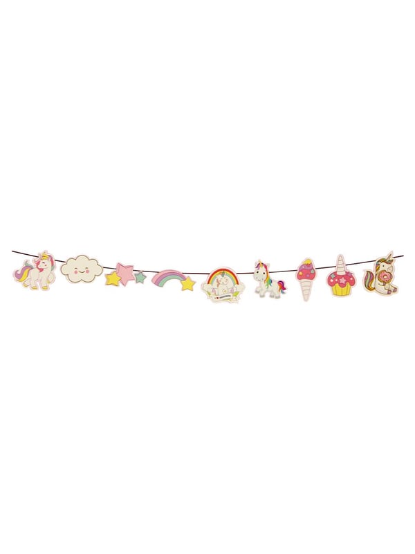 Unicorn Konsept Dekoratif Banner Asılabilir Doğum Günü Süsü