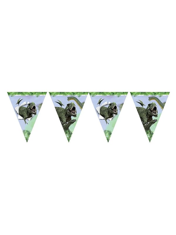 Vahşi Jurassic Parti Bayrak - Yazı ve Flamalar | Parti Adresi