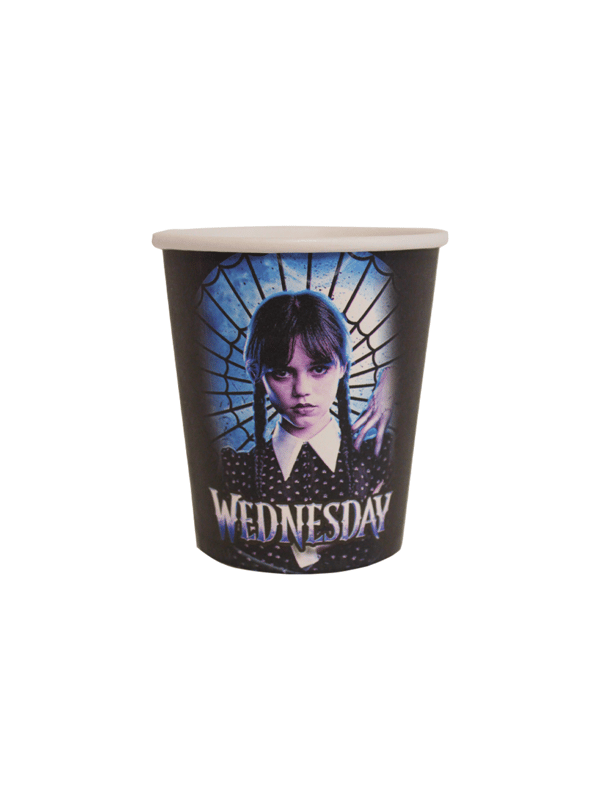 Wednesday Temalı Karton Tabak Bardak Set 