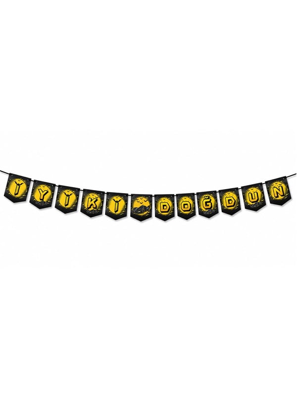 Yarasa Temalı İyi Ki Doğdun Yazı Banner Doğum Günü Parti Süsü - Süper Kahramanlar | Parti Adresi