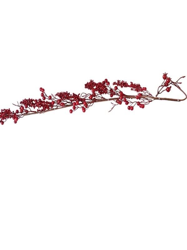 Yılbaşı Dekor Süsleri Kokina Berry Mini Meyve Detaylı Garland 150 cm - Yılbaşı Dekor Süsleri | Parti Adresi