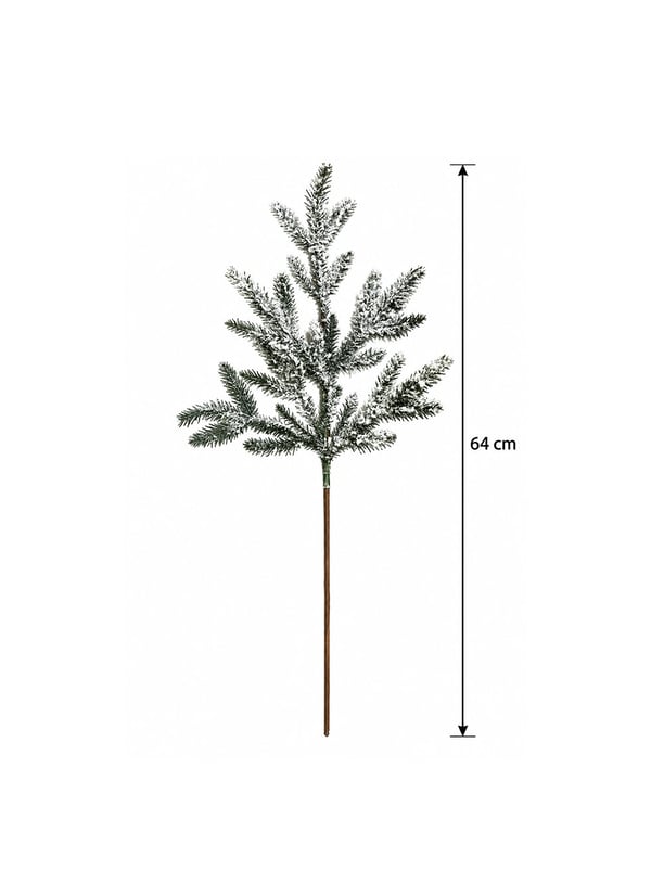 Yılbaşı Dekoru Karlı Yapay Çam Dalı 64 cm – Dekoratif Vazo ve Ağaç Süsü - Yılbaşı Dekor Süsleri | Parti Adresi