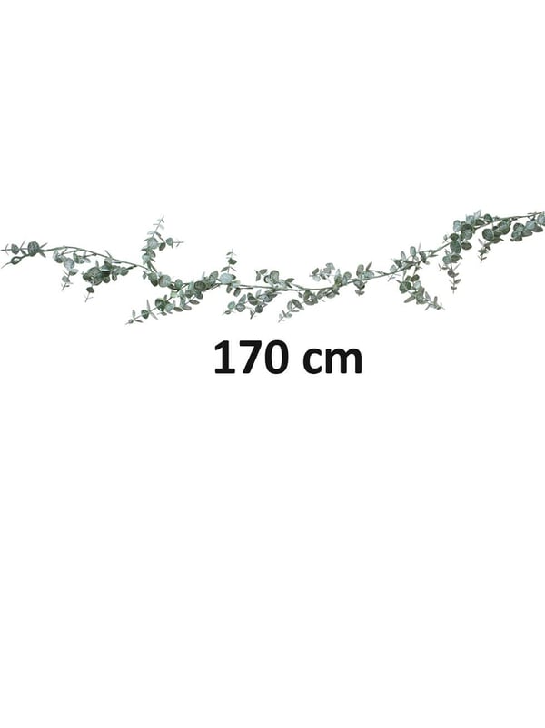 Yılbaşı Dekoru Okaliptus Dalı Garland  – Kapı Duvar ve Masa Süsü Yeşil 110 cm  - Garland | Parti Adresi