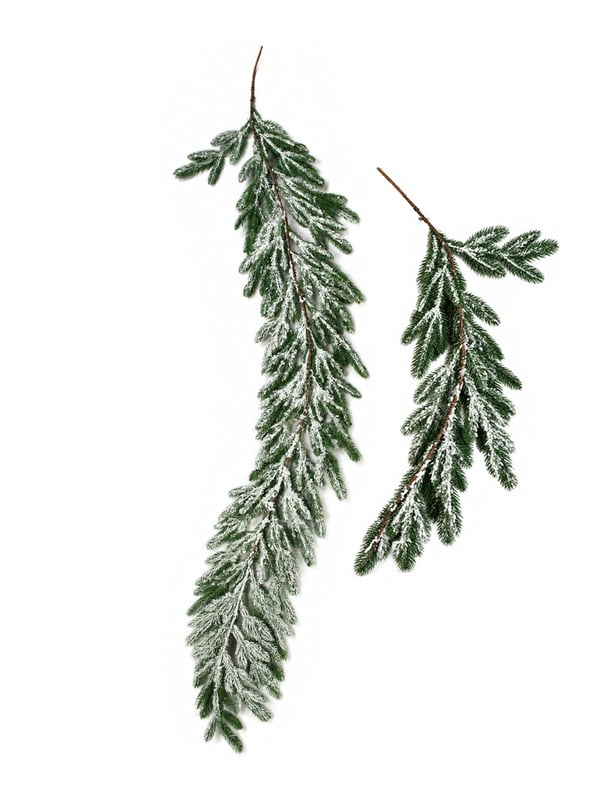 Yılbaşı Yapay Karlı Çam Garland Dekor 190 cm – Yeşil Çam Dalı Şömine ve Kapı Süsü - Garland | Parti Adresi