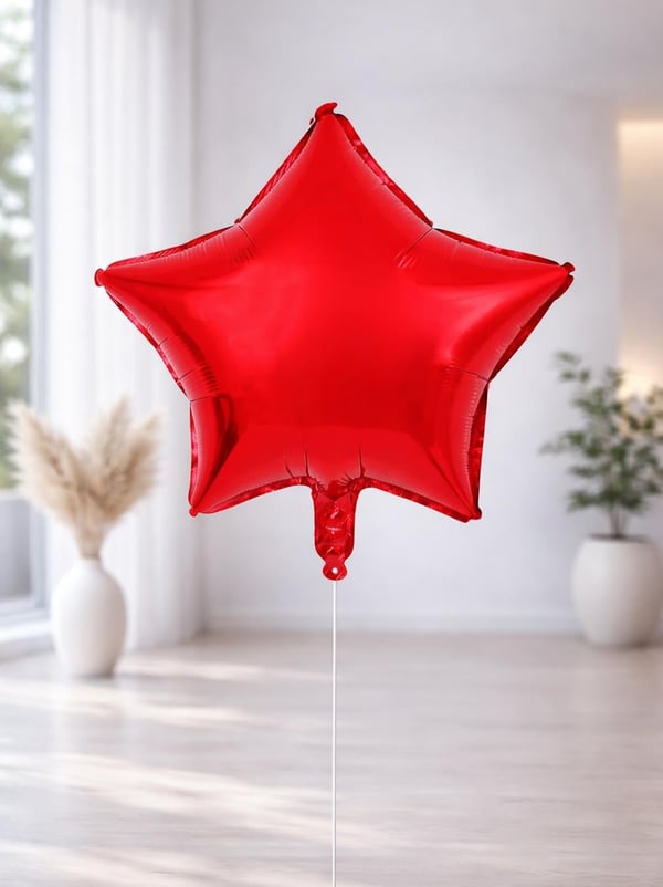 Yıldız Folyo Balon Doğum Günü Parti Balonu Kırmızı 24 inc- 60 cm - Parti Balonu | Parti Adresi