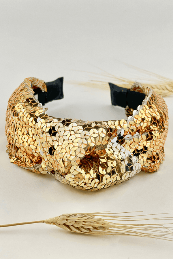 Gold Sequin Headband