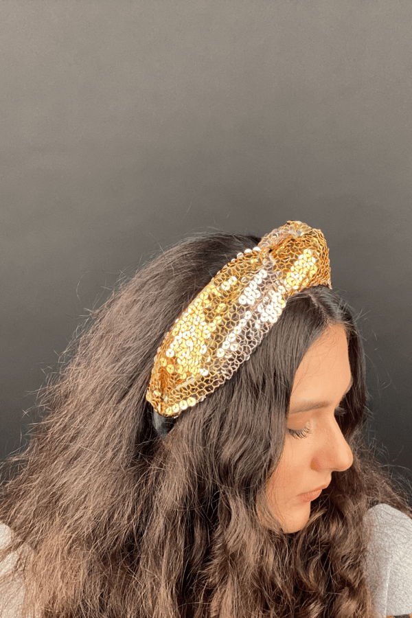 Gold Sequin Headband