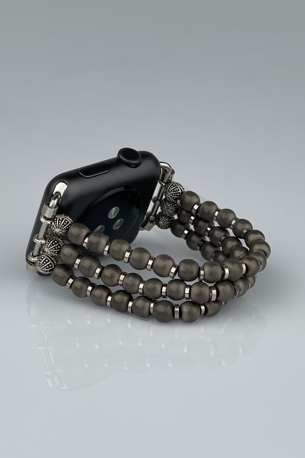 Apple Watch Hematit Kordon - 3 Sıra