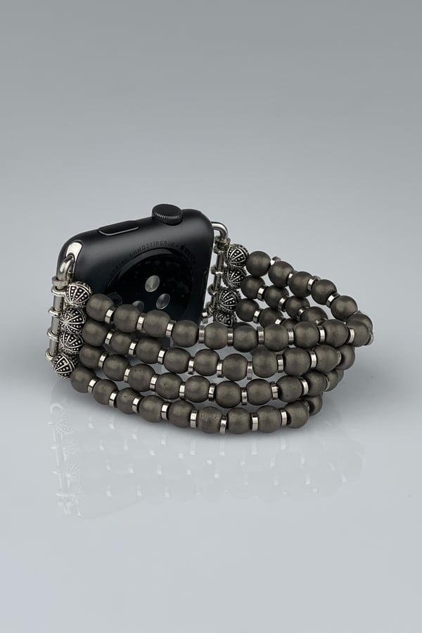 Apple Watch Hematit Kordon - 4 Sıra
