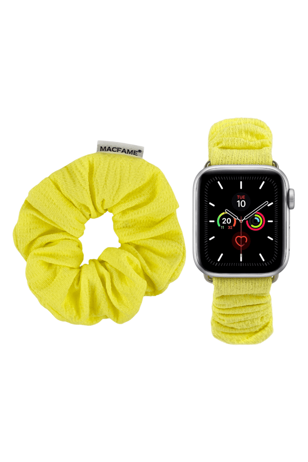 Scrunchie Apple Watch Band Yellow- with Scrunchie
