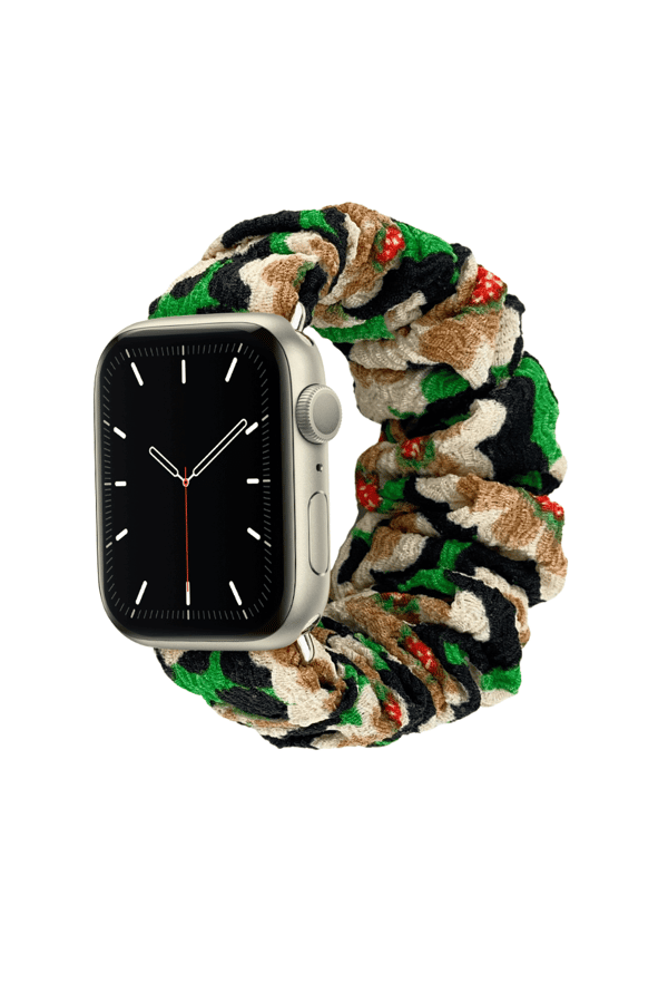 Scrunchie Apple Watch Band Floral - with Scrunchie
