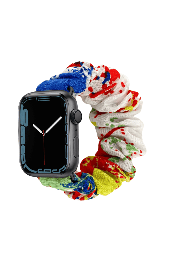 Scrunchie Apple Watch Band Rainbow - with Scrunchie