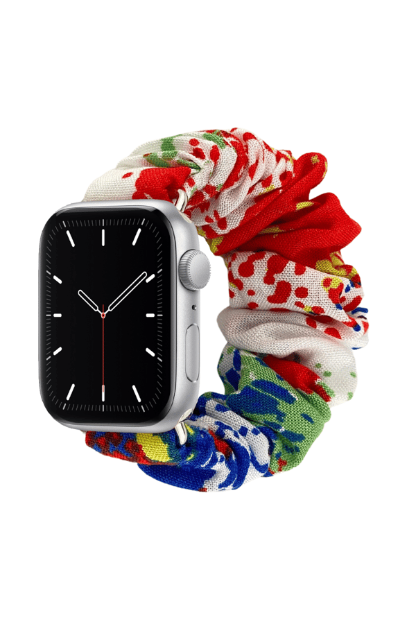 Scrunchie Apple Watch Band Rainbow