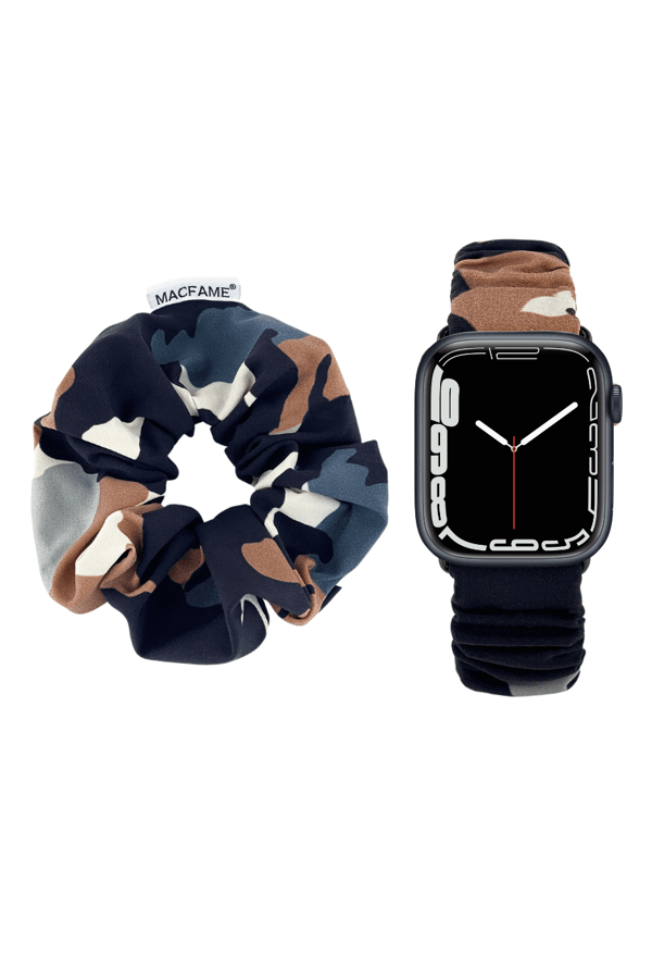 Scrunchie Apple Watch Band Camouflage - with Scrunchie