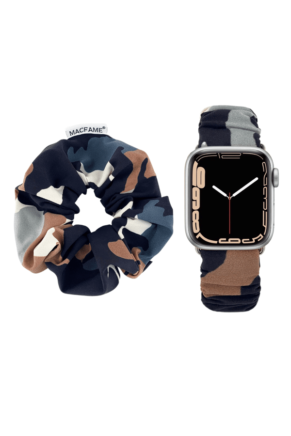 Scrunchie Apple Watch Band Camouflage - with Scrunchie
