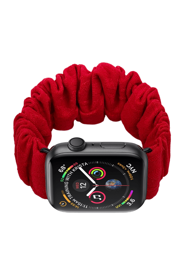 Scrunchie Apple Watch Band Red