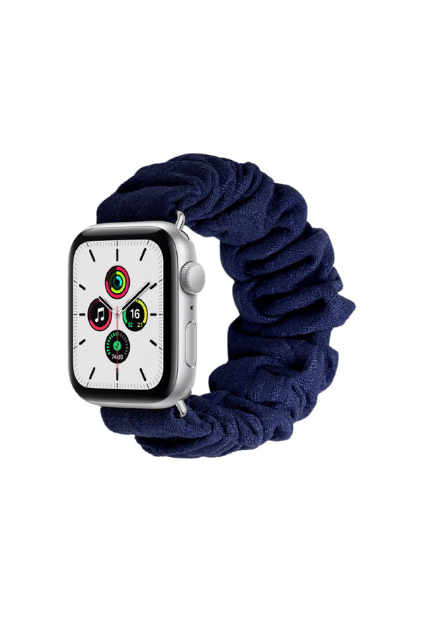 Scrunchie Apple Watch Band Navy Blue - with Scrunchie