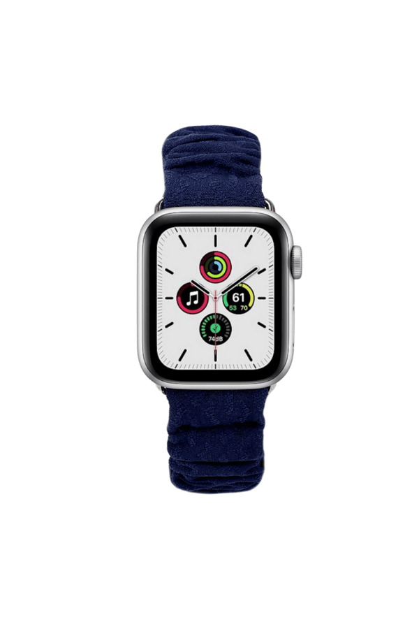 Scrunchie Apple Watch Band Navy Blue