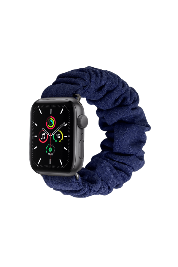 Scrunchie Apple Watch Band Navy Blue - with Scrunchie