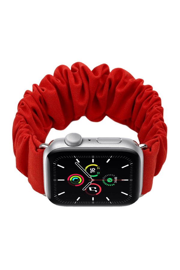 Scrunchie Apple Watch Band Pomegranate Color