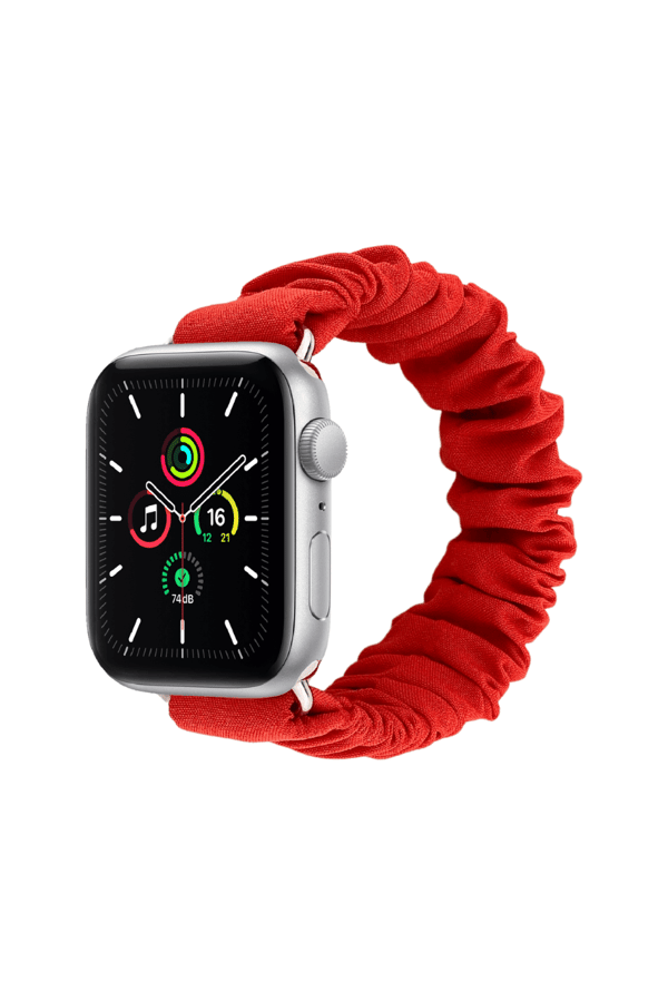 Scrunchie Apple Watch Band Pomegranate Color - with Scrunchie