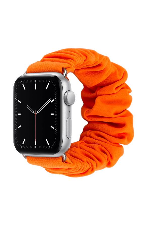 Scrunchie Apple Watch Band Neon Orange