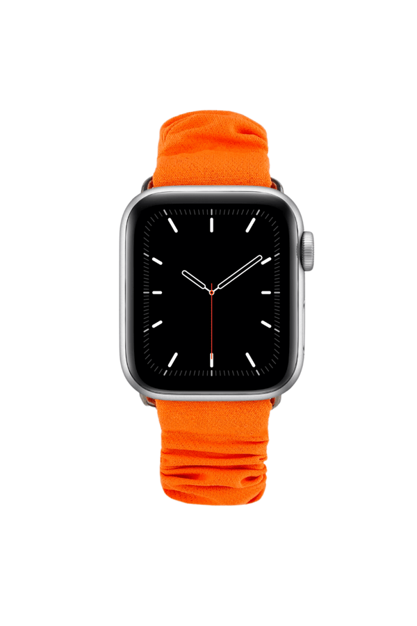 Scrunchie Apple Watch Band Neon Orange