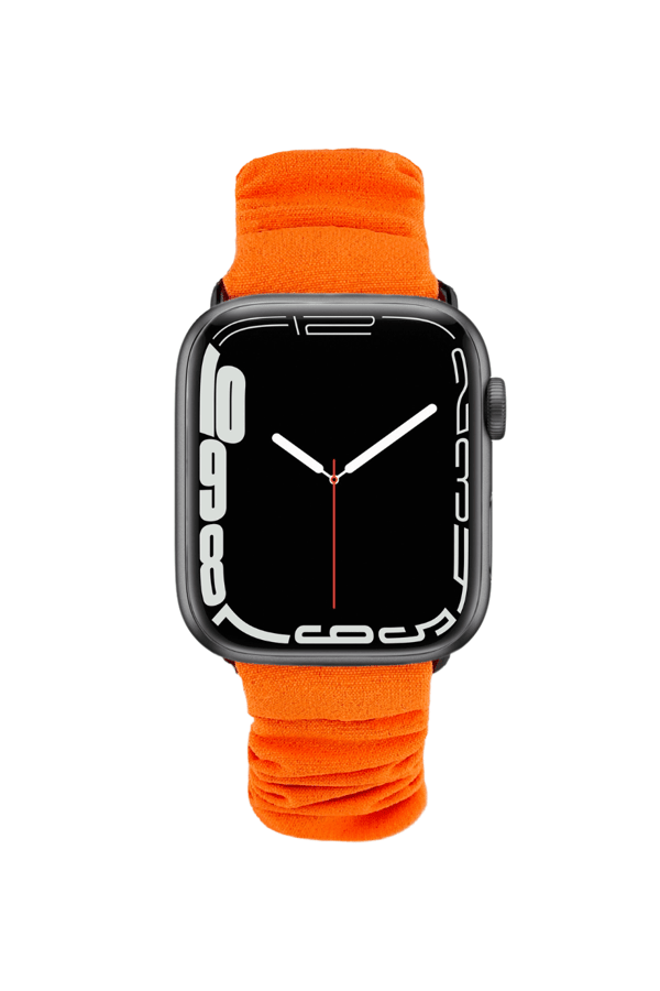 Scrunchie Apple Watch Band Neon Orange