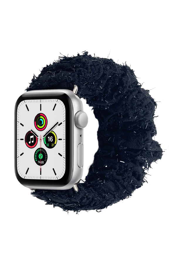 Scrunchie Apple Watch Band Black Tulle