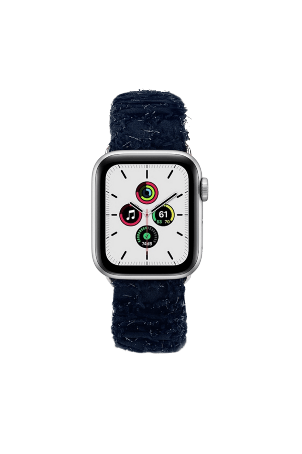 Scrunchie Apple Watch Band Black Tulle