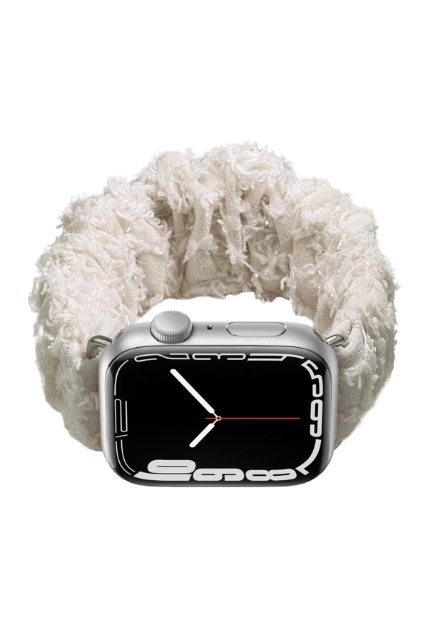 Scrunchie Apple Watch Band White Tulle