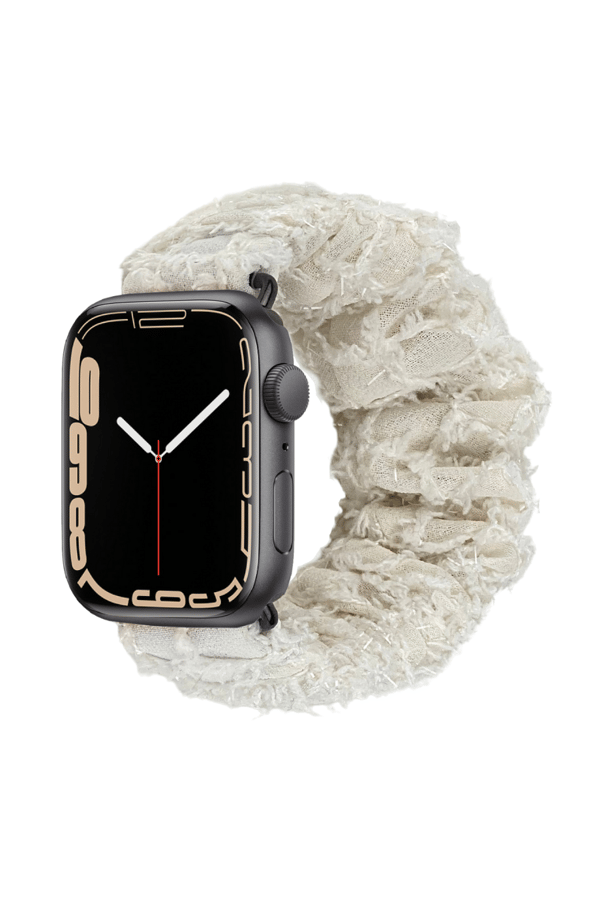 Scrunchie Apple Watch Band White Tulle