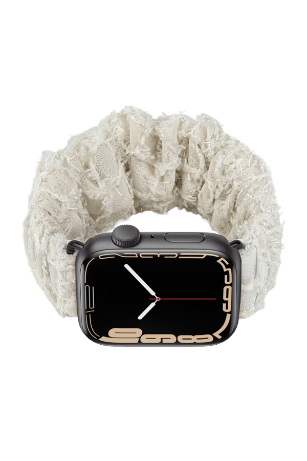 Scrunchie Apple Watch Band White Tulle